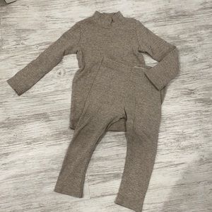 Lil legs tan set. Size 18m.